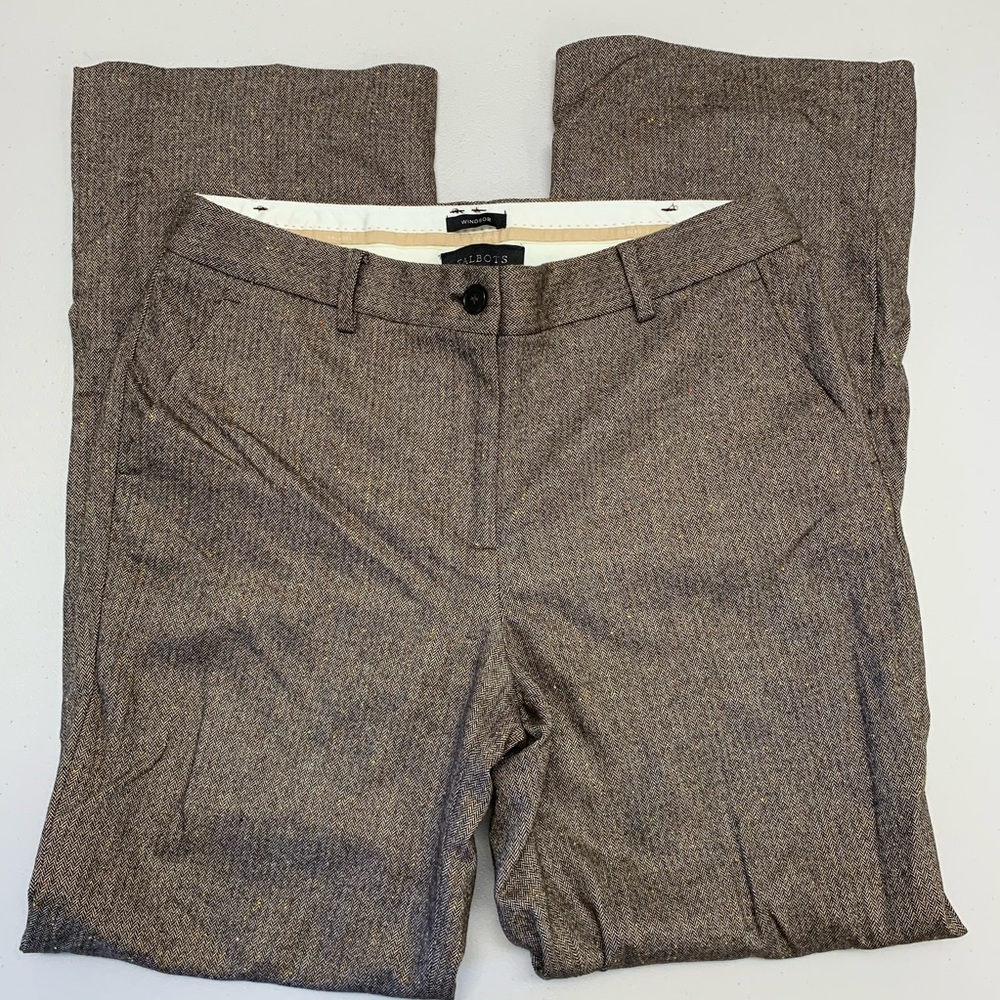 Talbots Windsor Brown Dress Pant sz 6